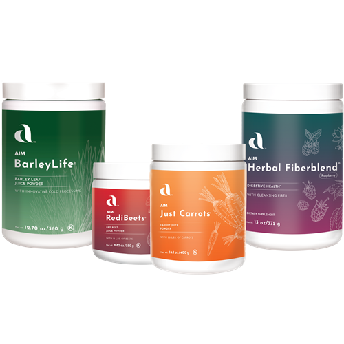 Body Booster 1 - Garden Trio with 12.7 oz BarleyLife and Raspberry Herbal Fiberblend